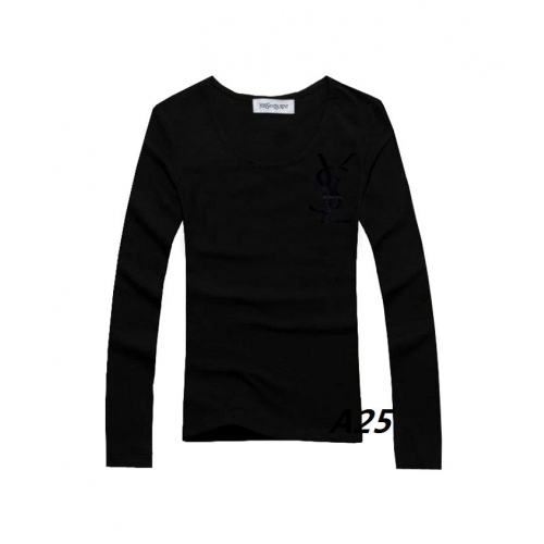 Yves Saint Laurent YSL T-Shirts For Women Long Sleeved #76039 $24.00 USD, Wholesale Replica Yves Saint Laurent YSL T-shirts