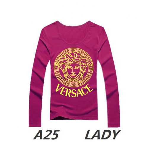 Versace T-Shirts For Women Long Sleeved #135815
