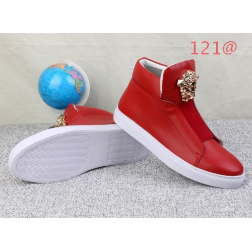 Replica Versace High Tops Shoes For Men #136745 $100.60 USD for Wholesale