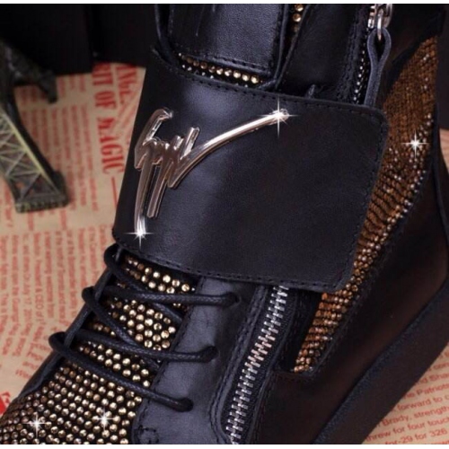 Replica Giuseppe Zanotti High Tops Shoes For Men #146182 $108.00 USD for Wholesale