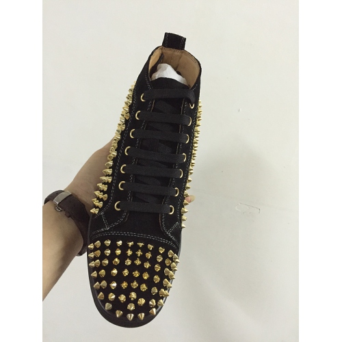 Replica Christian Louboutin CL High Tops Shoes For Men #232492 $122.20 USD for Wholesale