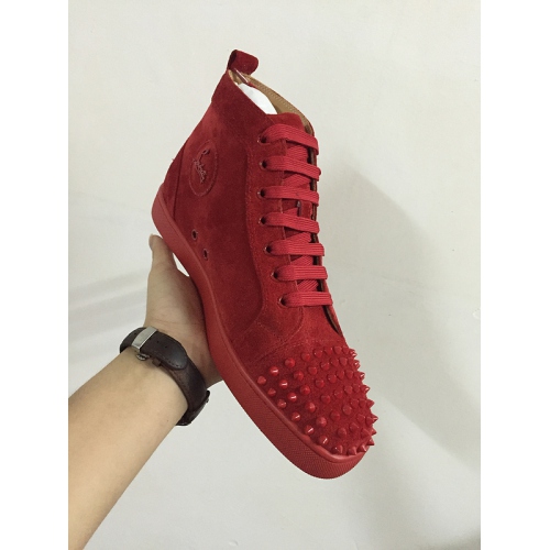 Replica Christian Louboutin CL High Tops Shoes For Men #232493 $122.20 USD for Wholesale