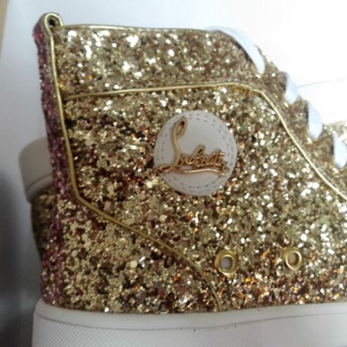 Replica Christian Louboutin CL High Tops Shoes For Men #238765 $98.00 USD for Wholesale