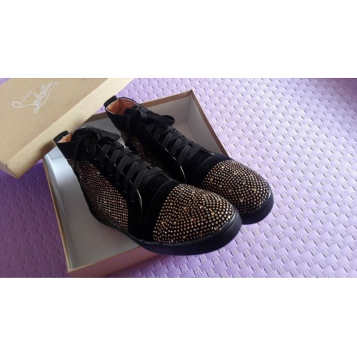 Replica Christian Louboutin CL High Tops Shoes For Men #238766 $98.00 USD for Wholesale