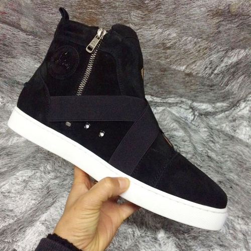 Replica Christian Louboutin CL High Tops Shoes For Men #257224 $100.00 USD for Wholesale
