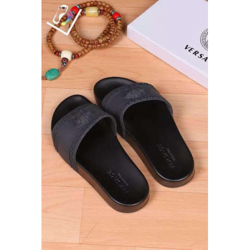 Replica Versace Slippers For Men #262176 $40.00 USD for Wholesale
