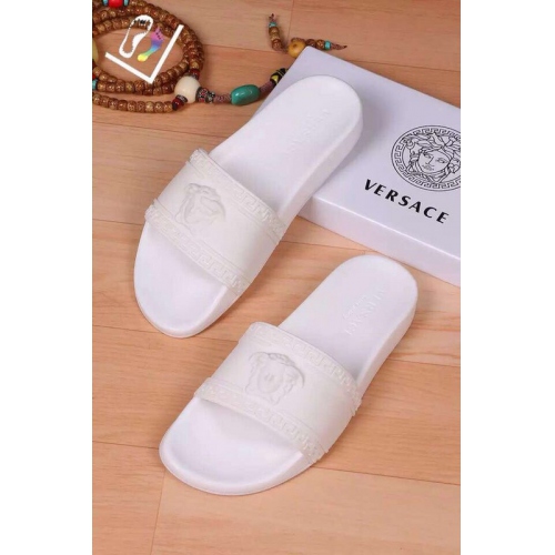 Replica Versace Slippers For Men #262177 $40.00 USD for Wholesale