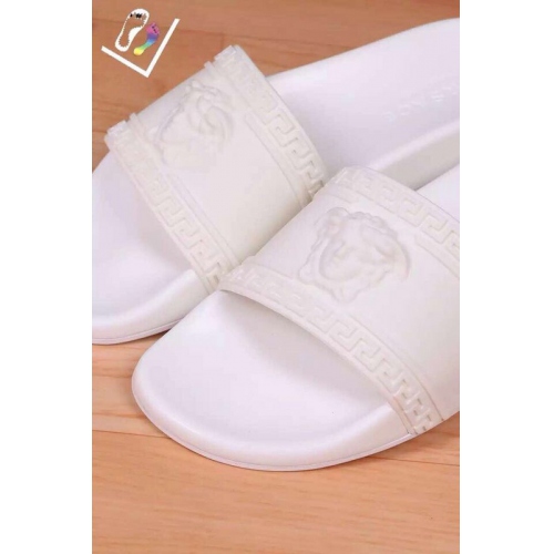 Replica Versace Slippers For Men #262177 $40.00 USD for Wholesale