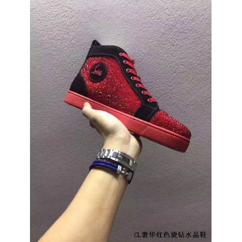 Christian Louboutin CL High Tops Shoes For Men #265392 $115.00 USD, Wholesale Replica Christian Louboutin High Top Shoes