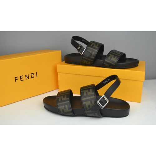Replica Fendi Sandal For Men #285882 $46.00 USD for Wholesale