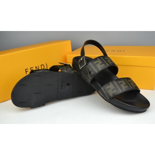 Replica Fendi Sandal For Men #285882 $46.00 USD for Wholesale