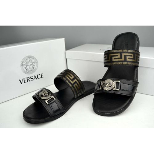 Versace Slippers For Men #287838 $42.80 USD, Wholesale Replica Versace Slippers