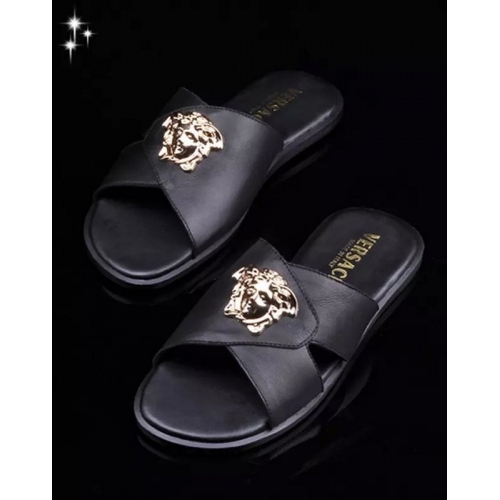 Replica Versace Slippers For Men #287845 $42.80 USD for Wholesale