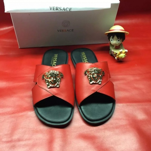 Replica Versace Slippers For Men #287846 $42.80 USD for Wholesale