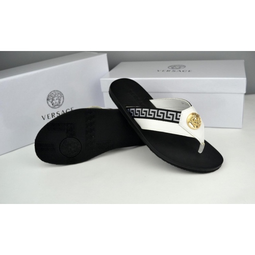 Replica Versace Slippers For Men #287850 $40.00 USD for Wholesale