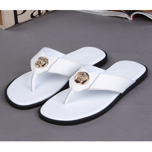 Versace Slippers For Men #287857 $42.80 USD, Wholesale Replica Versace Slippers