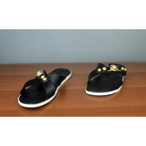 Replica Versace Slippers For Men #287860 $42.80 USD for Wholesale