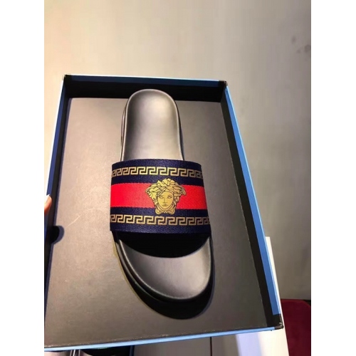 Versace Slippers For Men #296685 $42.10 USD, Wholesale Replica Versace Slippers