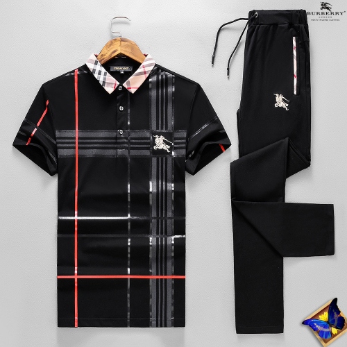 Burberry Tracksuits Short Sleeved For Men #312919 $64.00 USD, Wholesale Replica Burberry Tracksuits