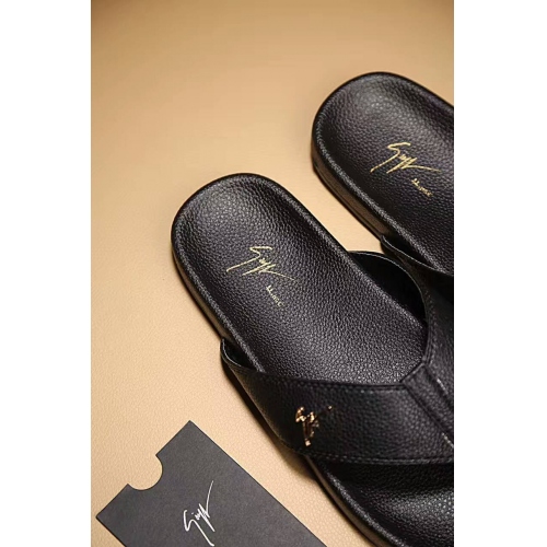 Replica Giuseppe Zanotti GZ Slippers For Men #317730 $56.00 USD for Wholesale