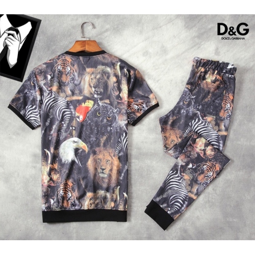 Replica Dolce & Gabbana D&G Tracksuits Short Sleeved For Men #319713 $60.00 USD for Wholesale