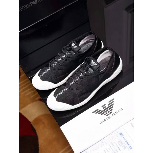 Armani Casual Shoes For Men #320118 $81.00 USD, Wholesale Replica Armani Casual Shoes