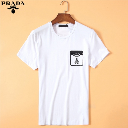 Prada T-Shirts Short Sleeved For Men #320427 $28.90 USD, Wholesale Replica Prada T-Shirts