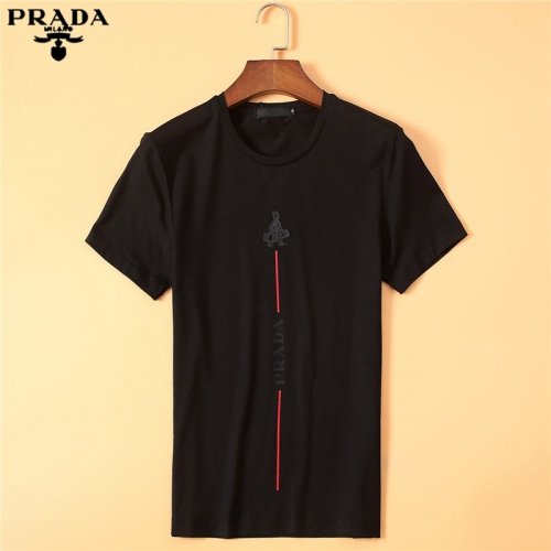 Prada T-Shirts Short Sleeved For Men #320429 $28.90 USD, Wholesale Replica Prada T-Shirts