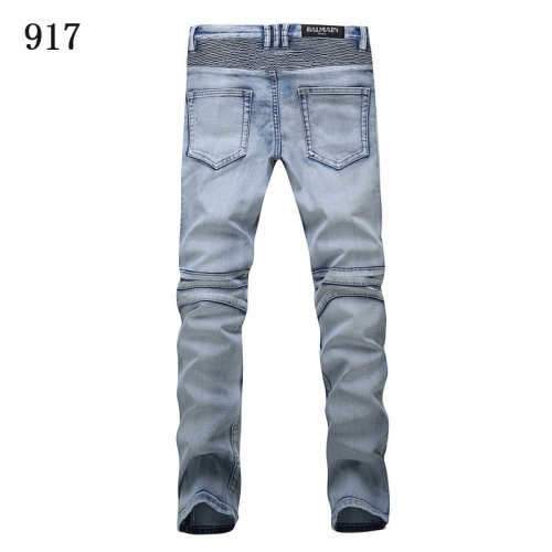 Replica Balmain Jeans For Men #321213 $72.00 USD for Wholesale