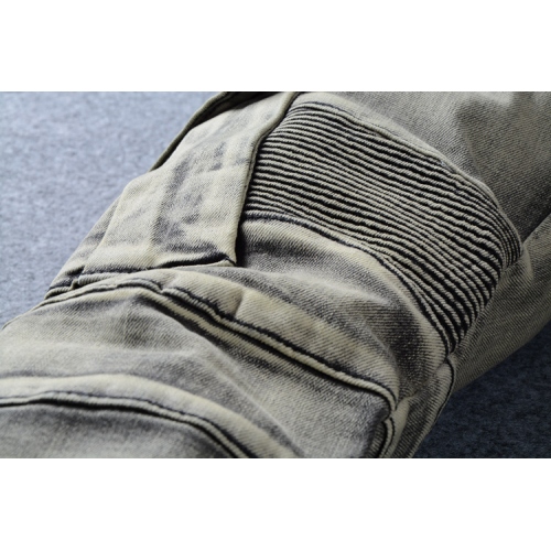 Replica Balmain Jeans For Men #321218 $72.00 USD for Wholesale