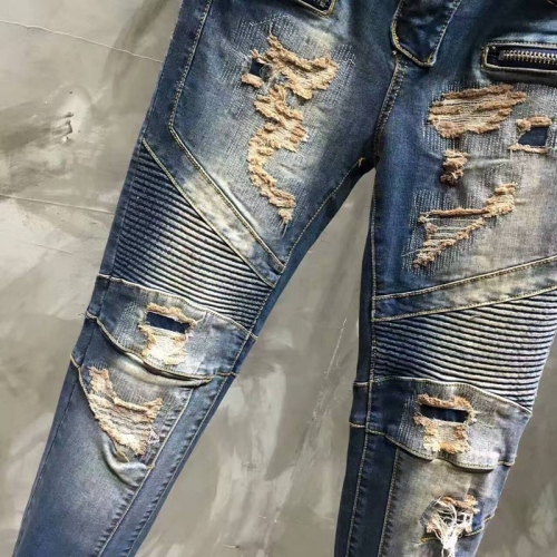 Replica Balmain Jeans For Men #321230 $68.00 USD for Wholesale