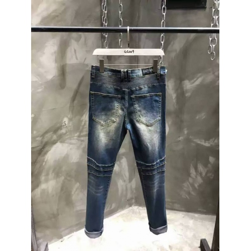 Replica Balmain Jeans For Men #321230 $68.00 USD for Wholesale