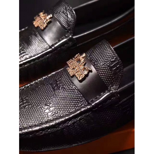 Replica Hermes Leather Shoes For Men #324456 $78.00 USD for Wholesale