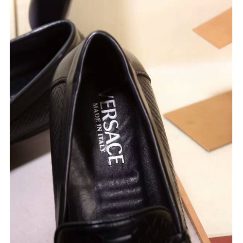 Replica Versace Leather Shoes For Men #325039 $84.80 USD for Wholesale