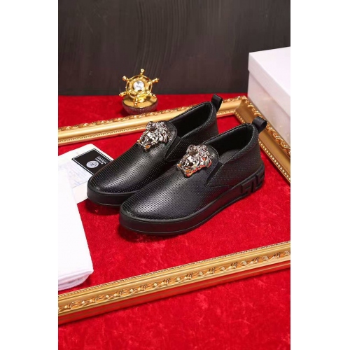 Versace Casual Shoes For Men #329508 $80.80 USD, Wholesale Replica Versace Flat Shoes