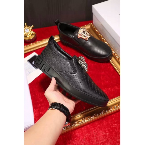 Replica Versace Casual Shoes For Men #329508 $80.80 USD for Wholesale
