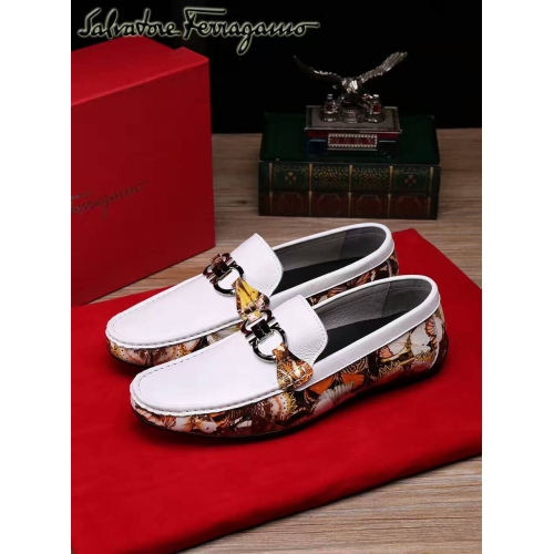 Salvatore Ferragamo SF Leather Shoes For Men #331222 $81.00 USD, Wholesale Replica Salvatore Ferragamo Leather Shoes