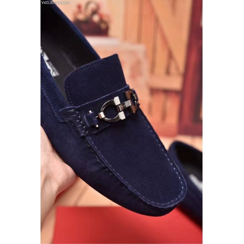 Replica Salvatore Ferragamo SF Leather Shoes For Men #331229 $81.00 USD for Wholesale