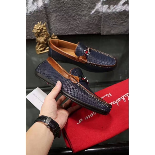 Replica Salvatore Ferragamo SF Leather Shoes For Men #332645 $85.00 USD for Wholesale