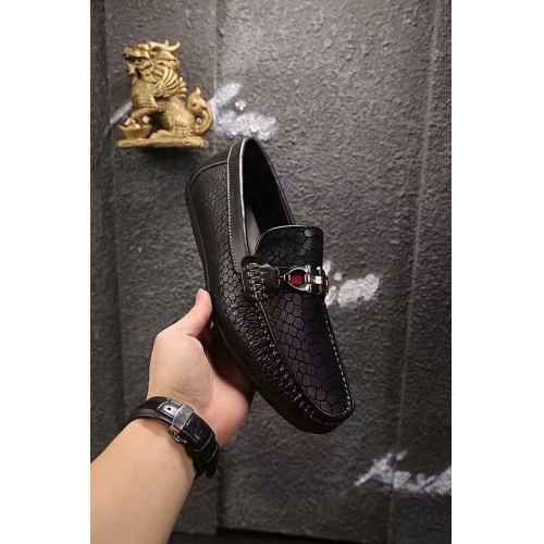Replica Salvatore Ferragamo SF Leather Shoes For Men #332646 $85.00 USD for Wholesale