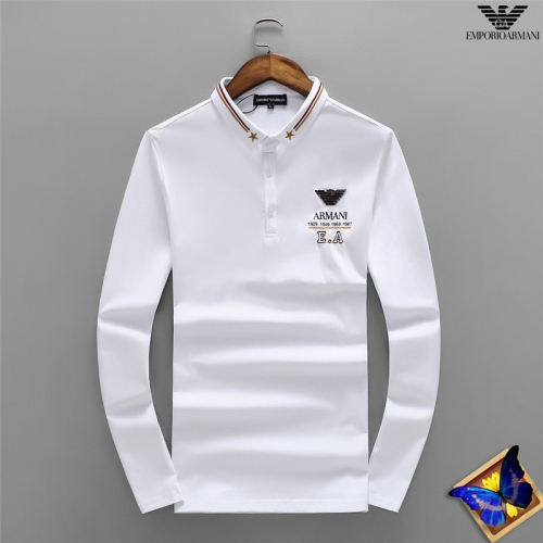 Armani T-Shirts Long Sleeved For Men #333250 $33.80 USD, Wholesale Replica Armani T-Shirts