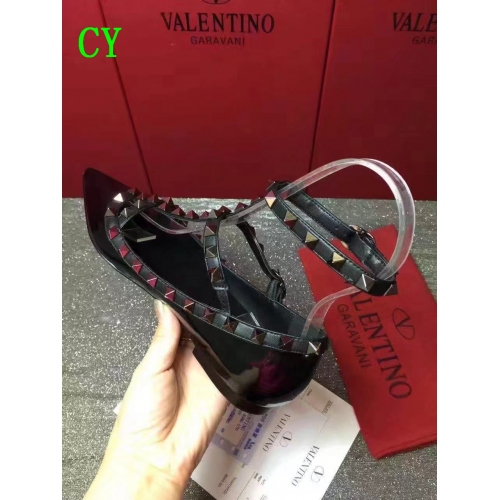 Replica Valentino Flat Shoes For Women #335353 $82.00 USD for Wholesale
