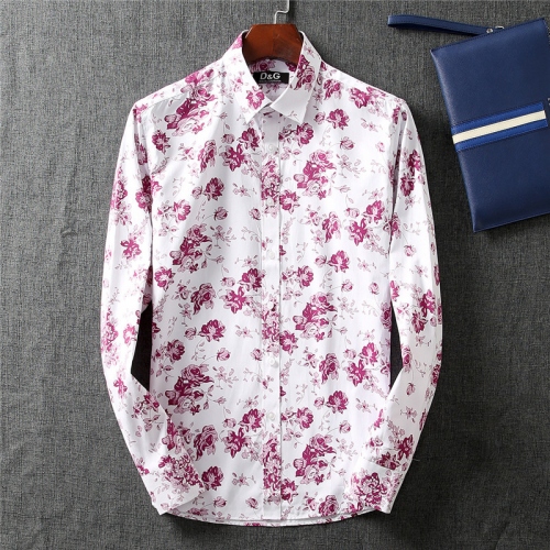 Dolce &amp; Gabbana D&amp;G Shirts Long Sleeved For Men #338494 $33.80 USD, Wholesale Replica Dolce &amp; Gabbana D&amp;G Shirts