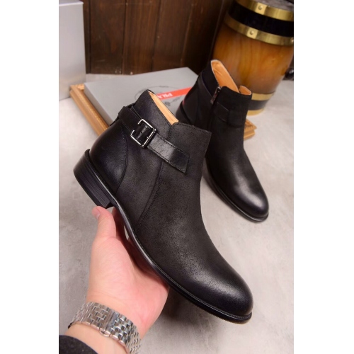 Replica Prada Leather Shoes For Men #339113 $94.00 USD for Wholesale