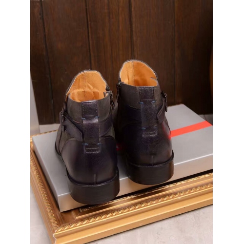 Replica Prada Leather Shoes For Men #339114 $94.00 USD for Wholesale