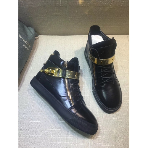 Giuseppe Zanotti GZ High Tops Shoes For Women #341607 $111.50 USD, Wholesale Replica Giuseppe Zanotti High Tops Shoes