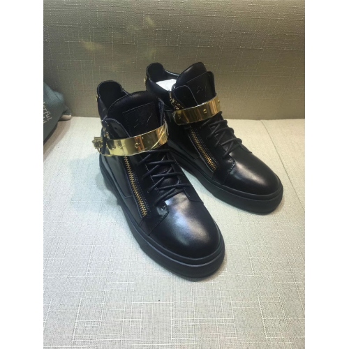 Replica Giuseppe Zanotti GZ High Tops Shoes For Men #341609 $111.50 USD for Wholesale