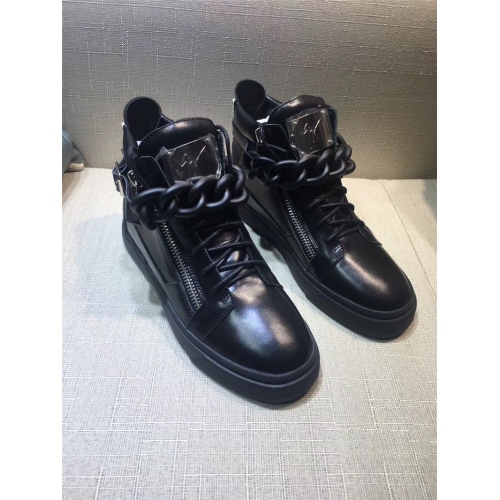 Replica Giuseppe Zanotti GZ High Tops Shoes For Men #341615 $111.50 USD for Wholesale