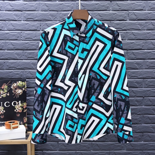 Versace Shirts Long Sleeved For Men #342733 $80.00 USD, Wholesale Replica Versace Shirts