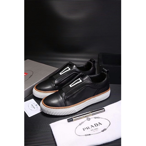 Prada Casual Shoes For Men #345094 $88.00 USD, Wholesale Replica Prada Flat Shoes
